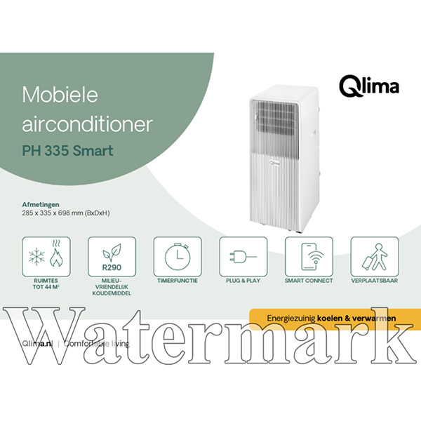 Qlima Condizionatore Portatile PH 335 Smart Bianco - QLIMA - Immagine 5